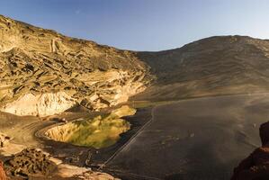 Green Lagoon on Lanzarote, Canary Islands, Spain photo