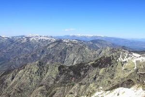 nieve gredos montañas en avila España foto