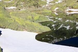 Big lagoon in Gredos mountain, Spain photo