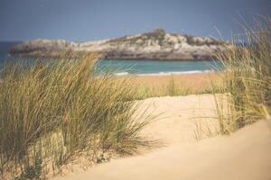 Beach of Helgueras, Noja, Cantabria, Spain photo