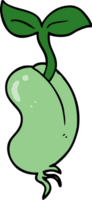 cartoon sprouting seed png