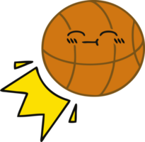 basket-ball de dessin animé mignon png