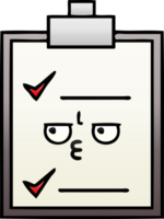 gradiënt gearceerde cartoon checklist png