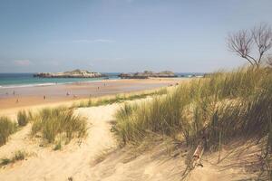 cuarezo playa en noja. santander. Cantabria. España. Europa. foto