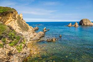 rocoso costa de España. Galicia foto
