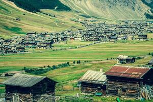 view of Livigno valley in summer photo