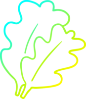 cold gradient line drawing fall leaves cartoon png