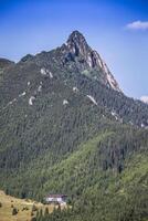 View of Tatra Mountains from hiking trail. Poland. Europe. photo