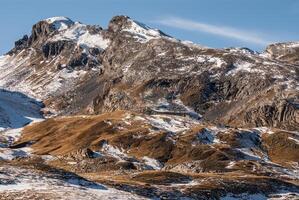 Pirineos montañas frontera del portal, huesca, Aragón, España foto