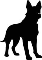 Beauceron    black silhouette vector