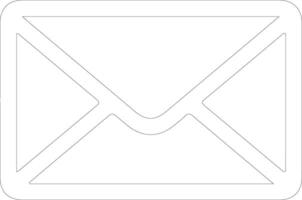 correo icono contorno silueta vector