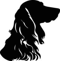 Gordon Setter  silhouette portrait vector