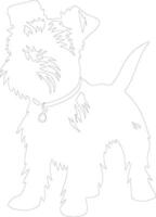 terrier   outline silhouette vector