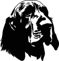 Spinone Italiano  silhouette portrait vector