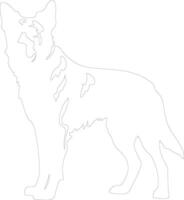 Beauceron  outline silhouette vector