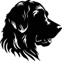 Leonberger  silhouette portrait vector