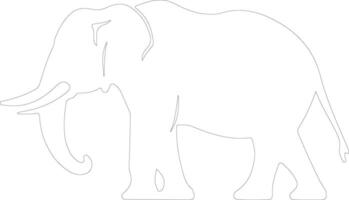 platybelodon contorno silueta vector