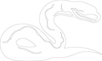 viper  outline silhouette vector