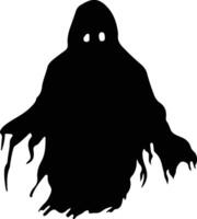 Ghost  black silhouette vector