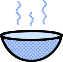 sopa quente de desenho animado estilo quadrinhos png