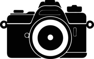 Camera icon  black silhouette vector