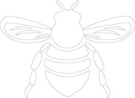 bumblebee outline silhouette vector