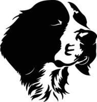 Brittany Spaniel  silhouette portrait vector