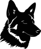 Norwegian Lundehund  silhouette portrait vector