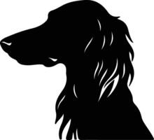 Saluki  silhouette portrait vector