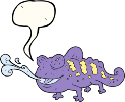 speech bubble cartoon chameleon png