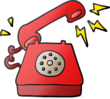 cartoon ringing telephone png