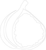 fig  outline silhouette vector