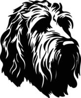 Otterhound  silhouette portrait vector