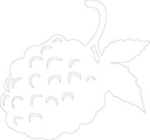 blackberry  outline silhouette vector