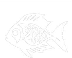 sunfish   outline silhouette vector