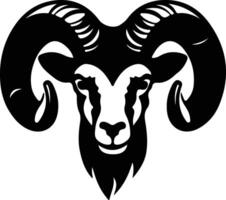 bighorn sheep  silhouette portrait vector