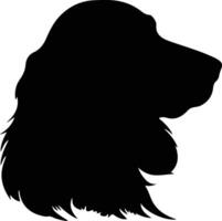 Field Spaniel  silhouette portrait vector