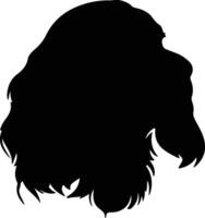 Cocker Spaniel   black silhouette vector