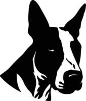 Bull Terrier  silhouette portrait vector