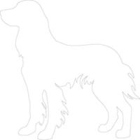 Irish Setter outline silhouette vector