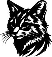 arena gato silueta retrato vector