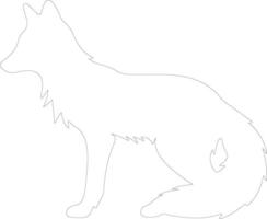 fox    outline silhouette vector