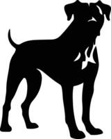 Dogo Argentino    black silhouette vector