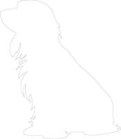 Petit Basset Griffon Venden  outline silhouette vector