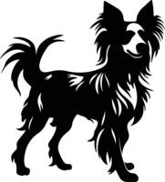 Chinese Crested   black silhouette vector