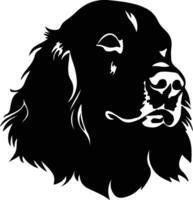 Boykin Spaniel    black silhouette vector