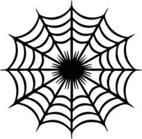 telaraña decoraciones negro silueta vector