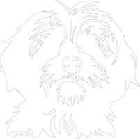 Maltese  outline silhouette vector