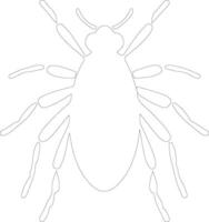 aphid  outline silhouette vector