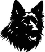 Belgian Tervuren  silhouette portrait vector